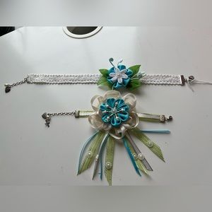 Handmade Choker Necklace and Bracelet